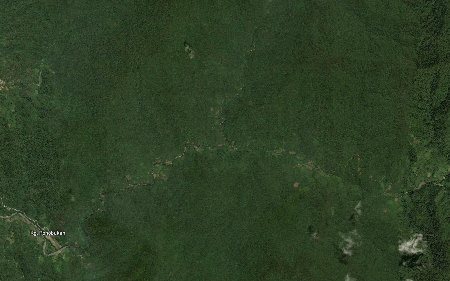 Satellite map of the Sungai Kalangan