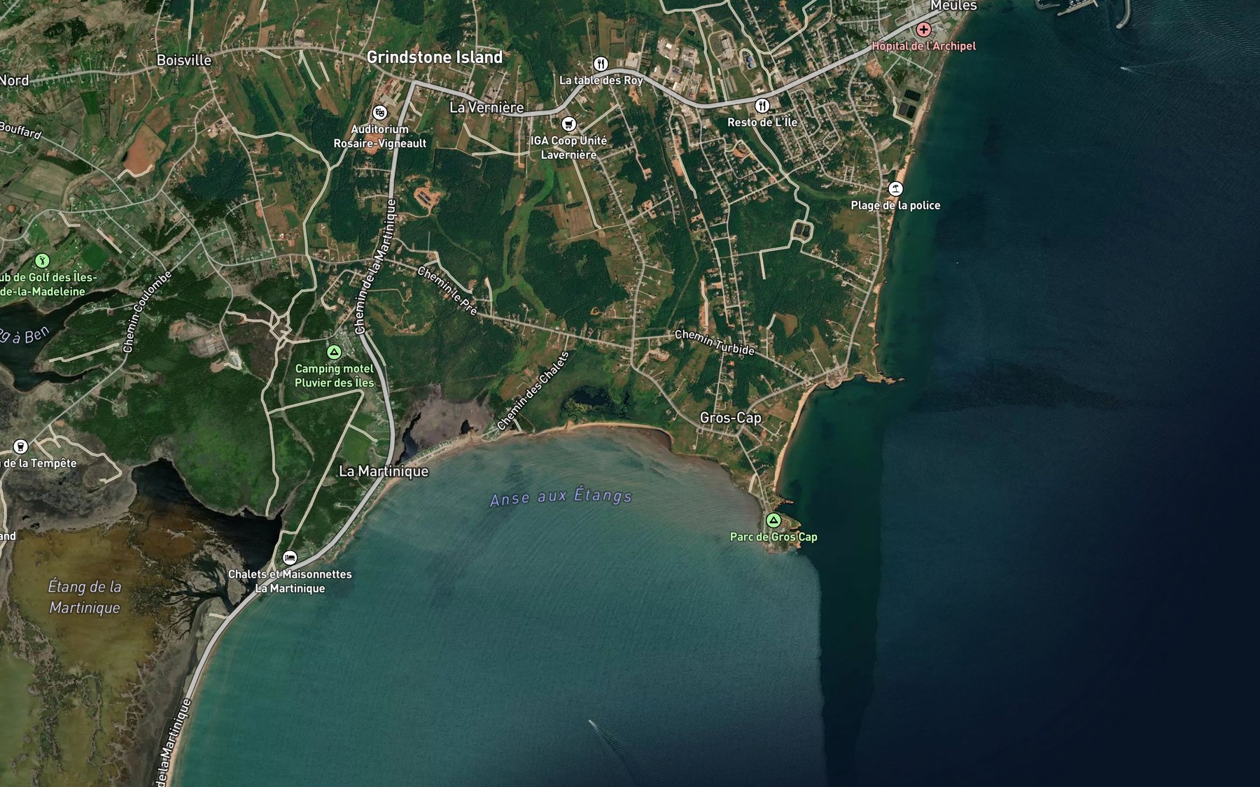 Satellite map of the Ruisseau Turnbull