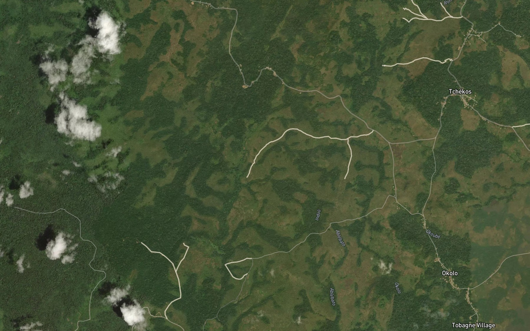 Satellite map of the Toufoul