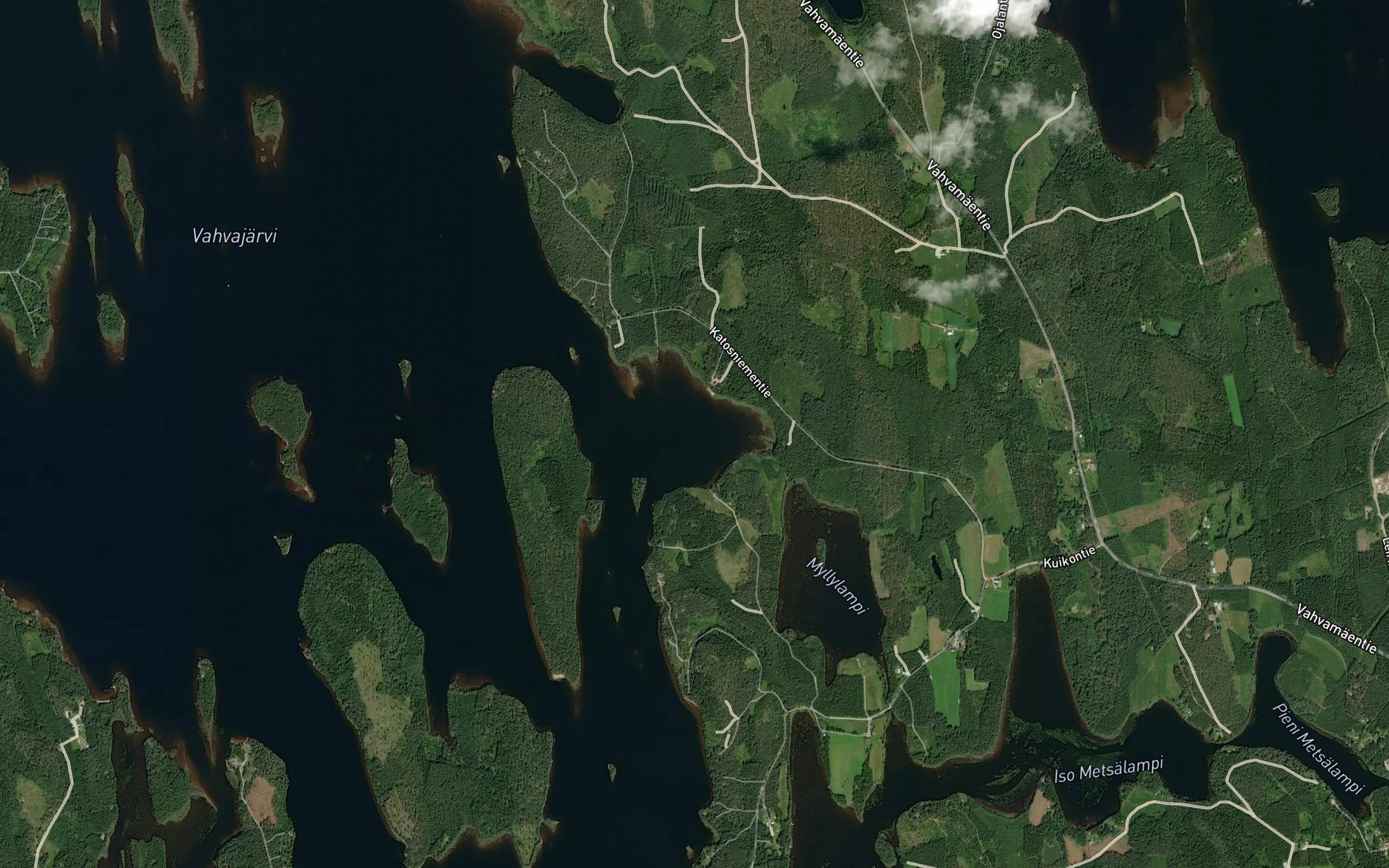 Satellite map of the Metaslahti