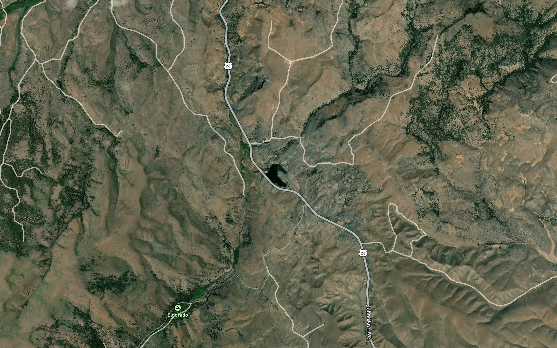 Satellite map of the Murray Reservoir
