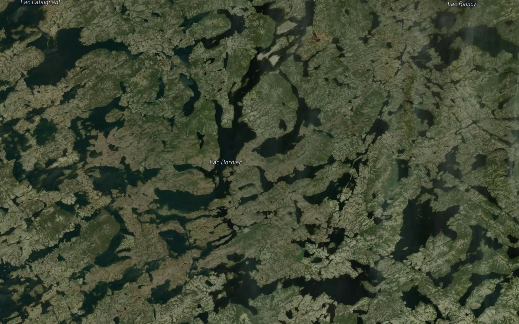 Satellite map of the Lac Bordier