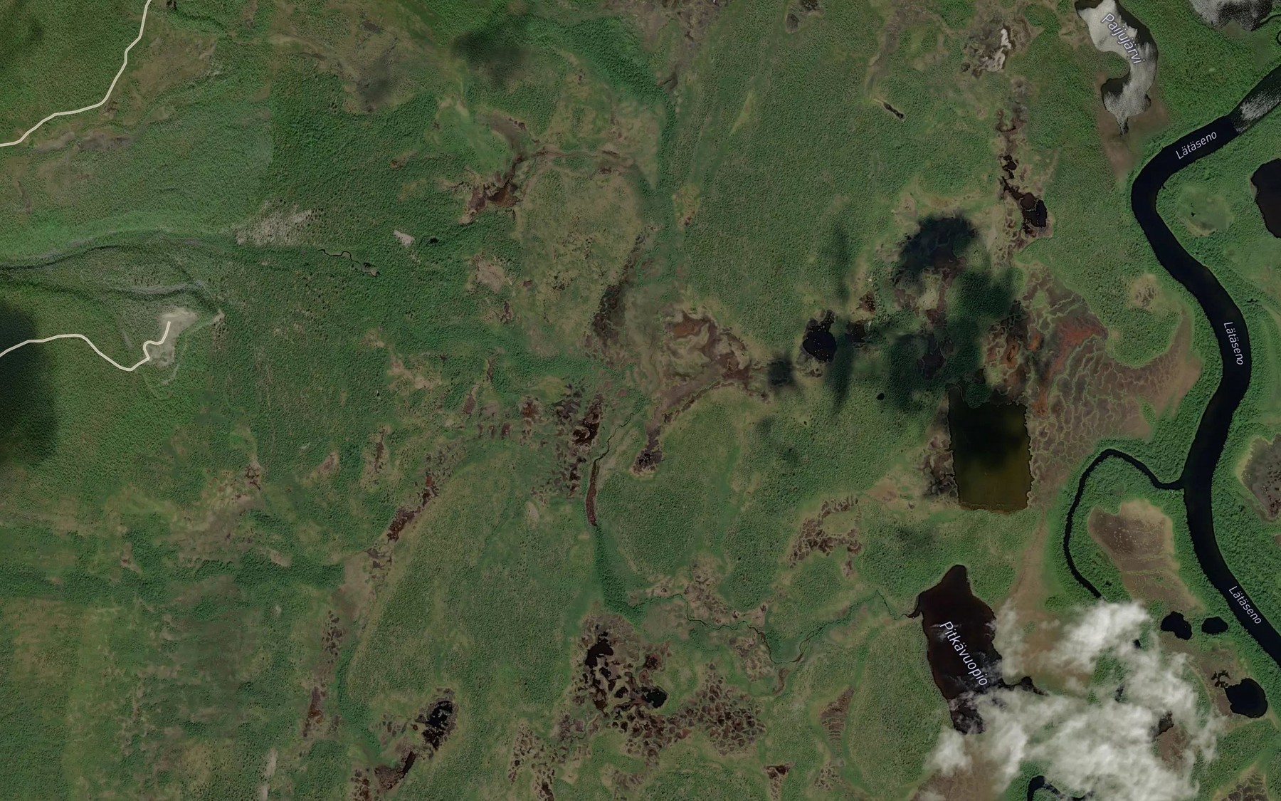 Satellite map of the Autsasenjoki