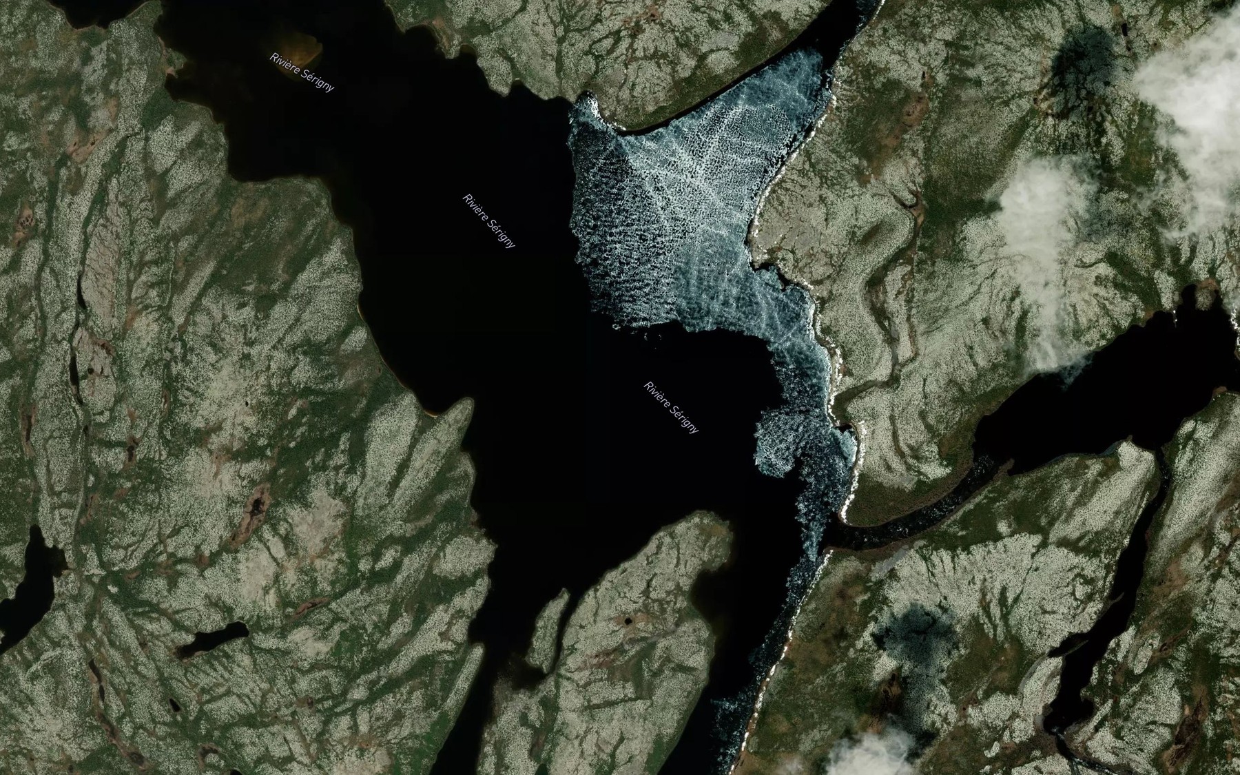 Satellite map of the Lac Askunach Kaapich