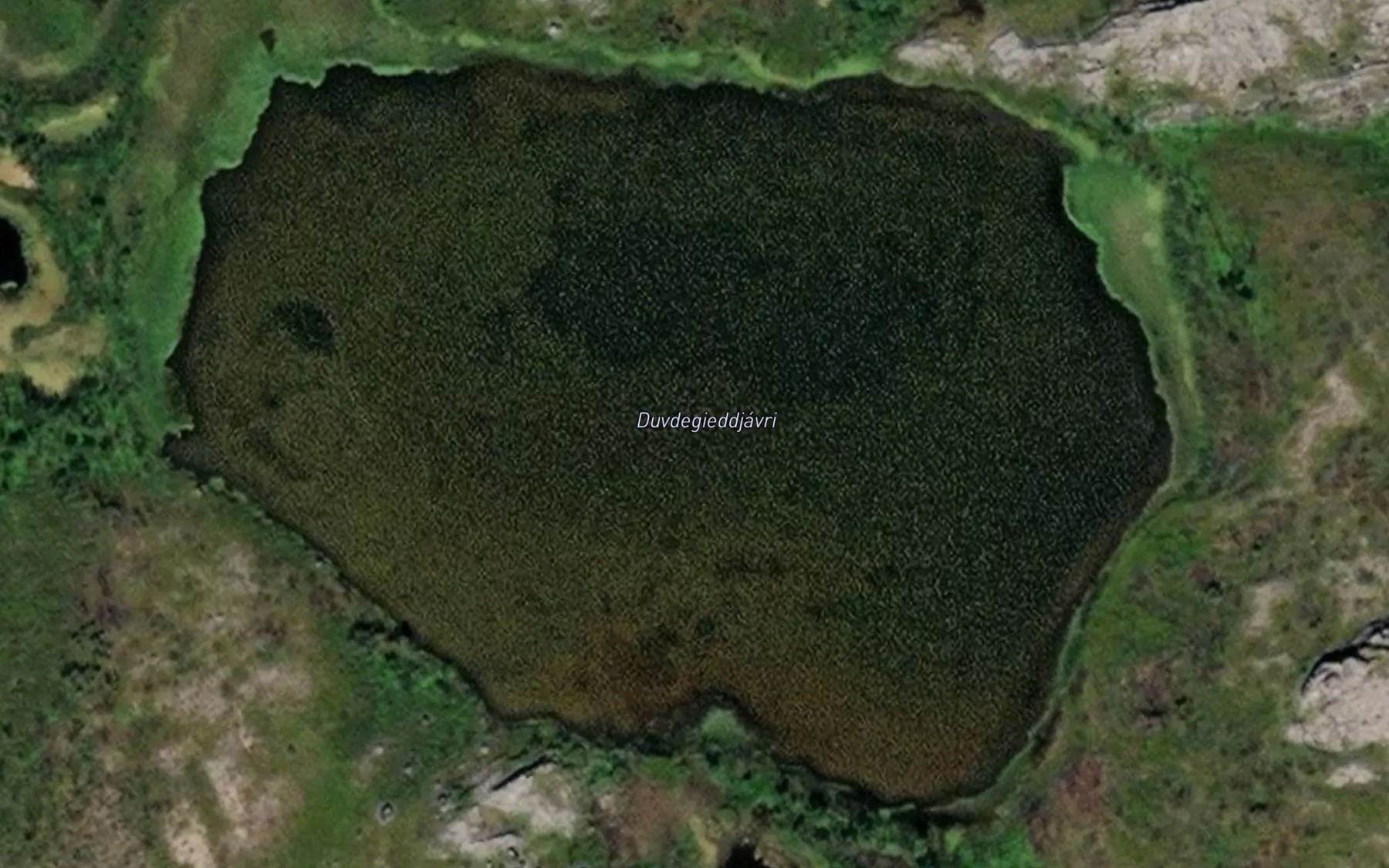 Satellite map of the Duvdegieddjavri