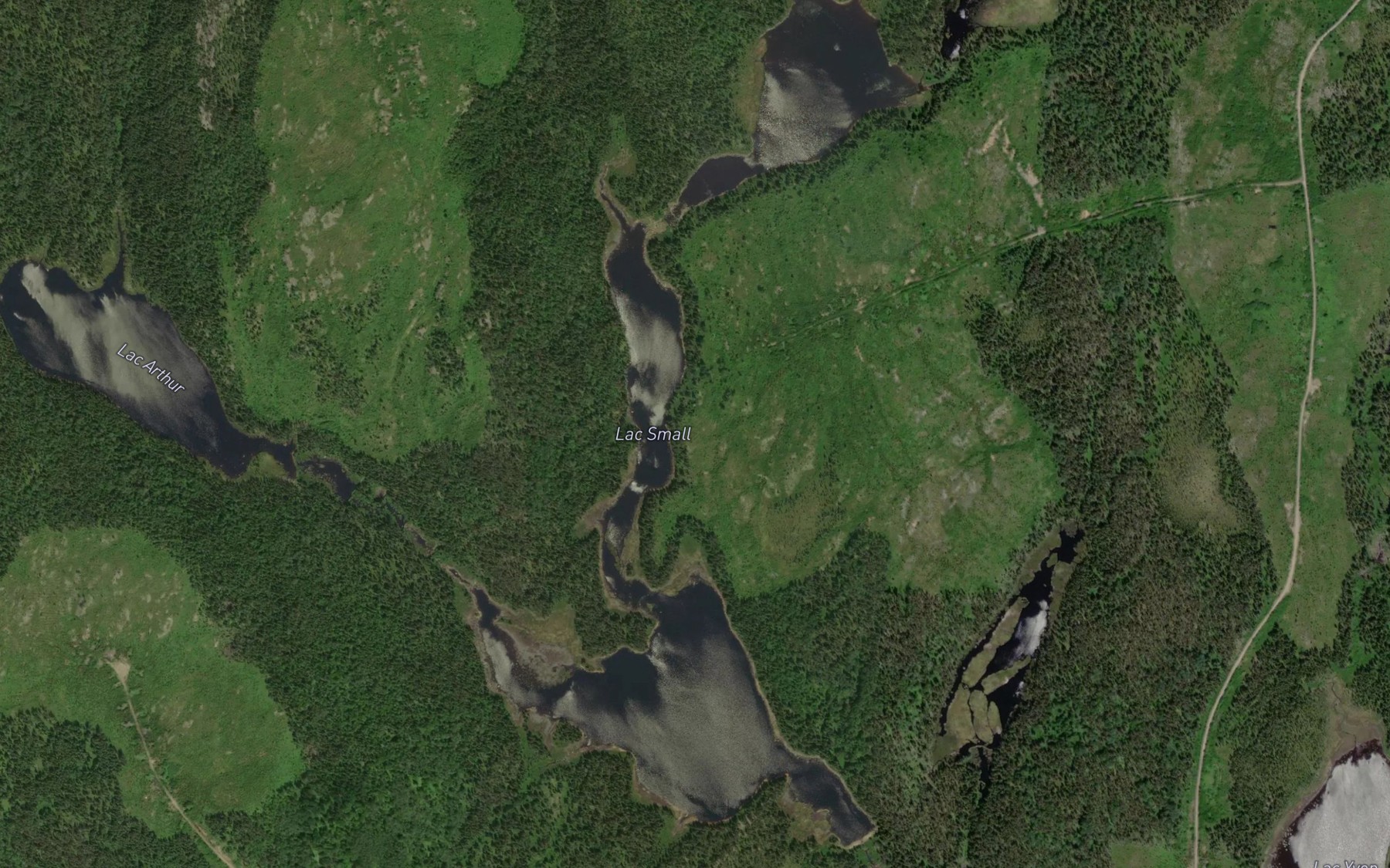 Satellite map of the Lac Small