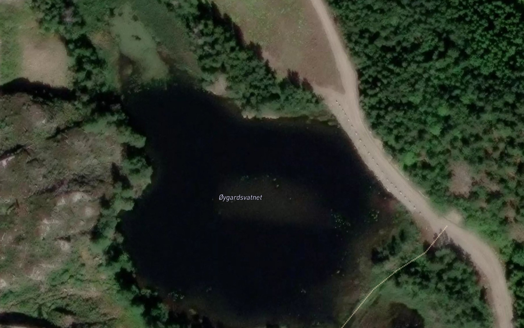 Satellite map of the Oygardsvatnet