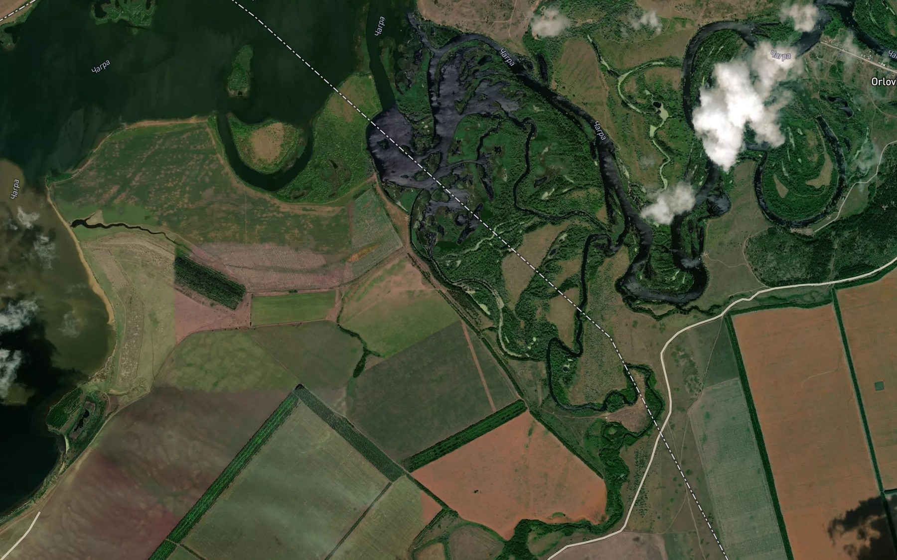Satellite map of the Sterekh