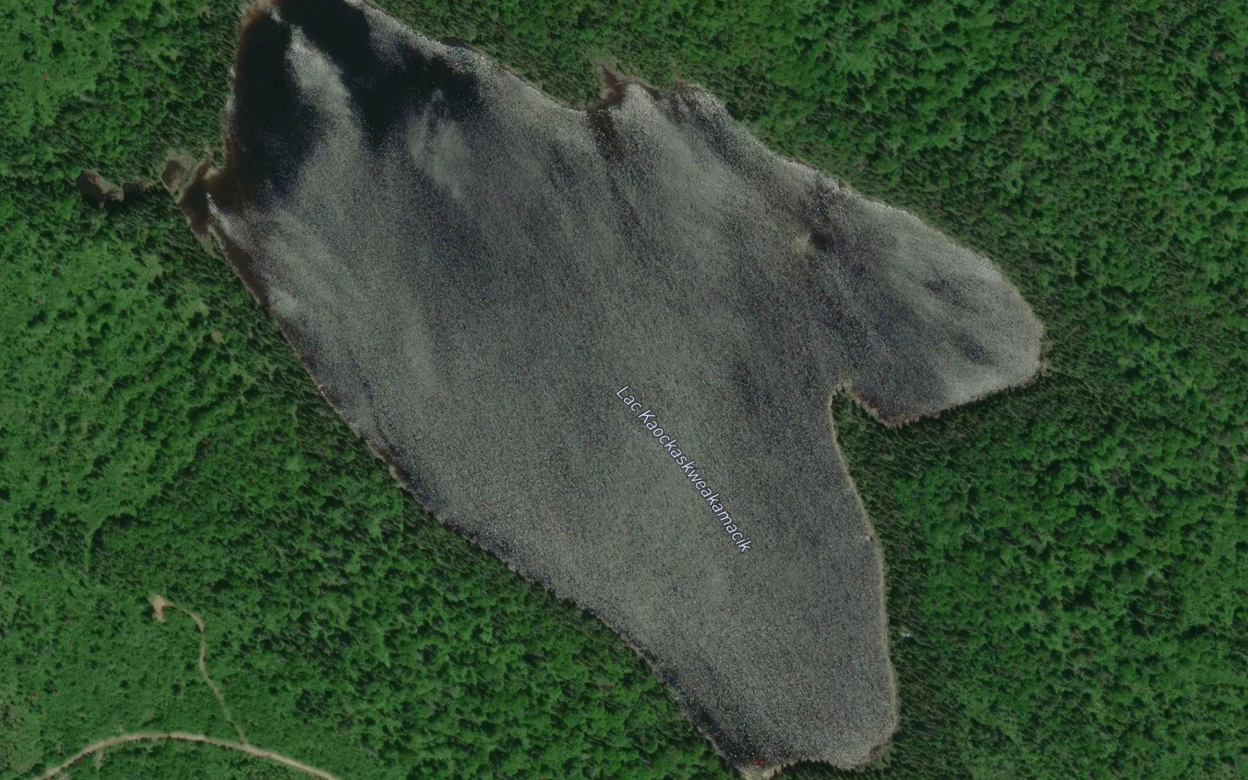 Satellite map of the Lac Kaockaskweakamacik