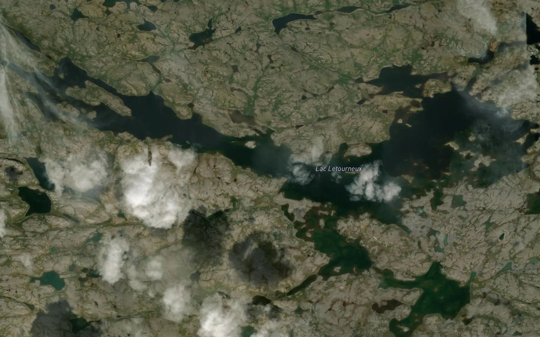 Satellite map of the Lac Letourneux