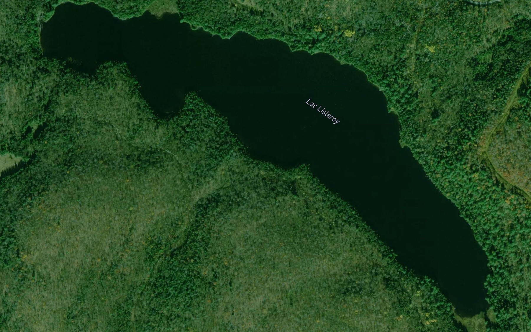 Satellite map of the Lac Lisleroy