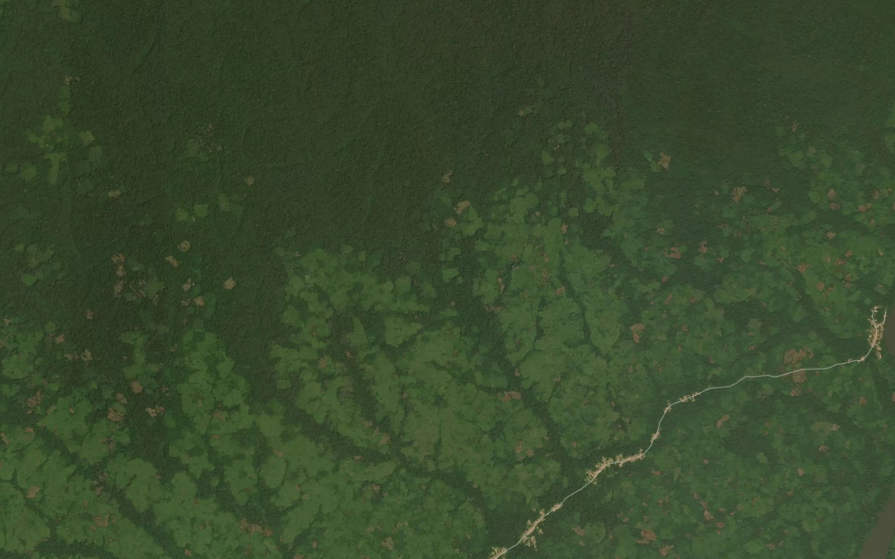 Satellite map of the Akuba