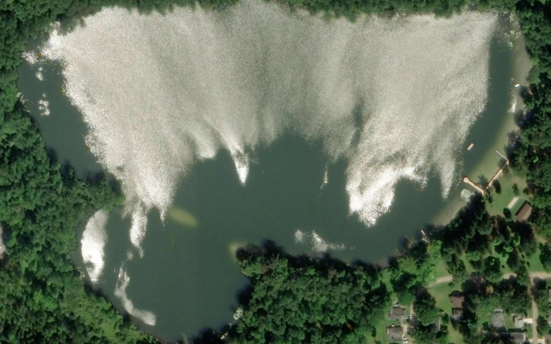 Satellite map of the Middle Lake