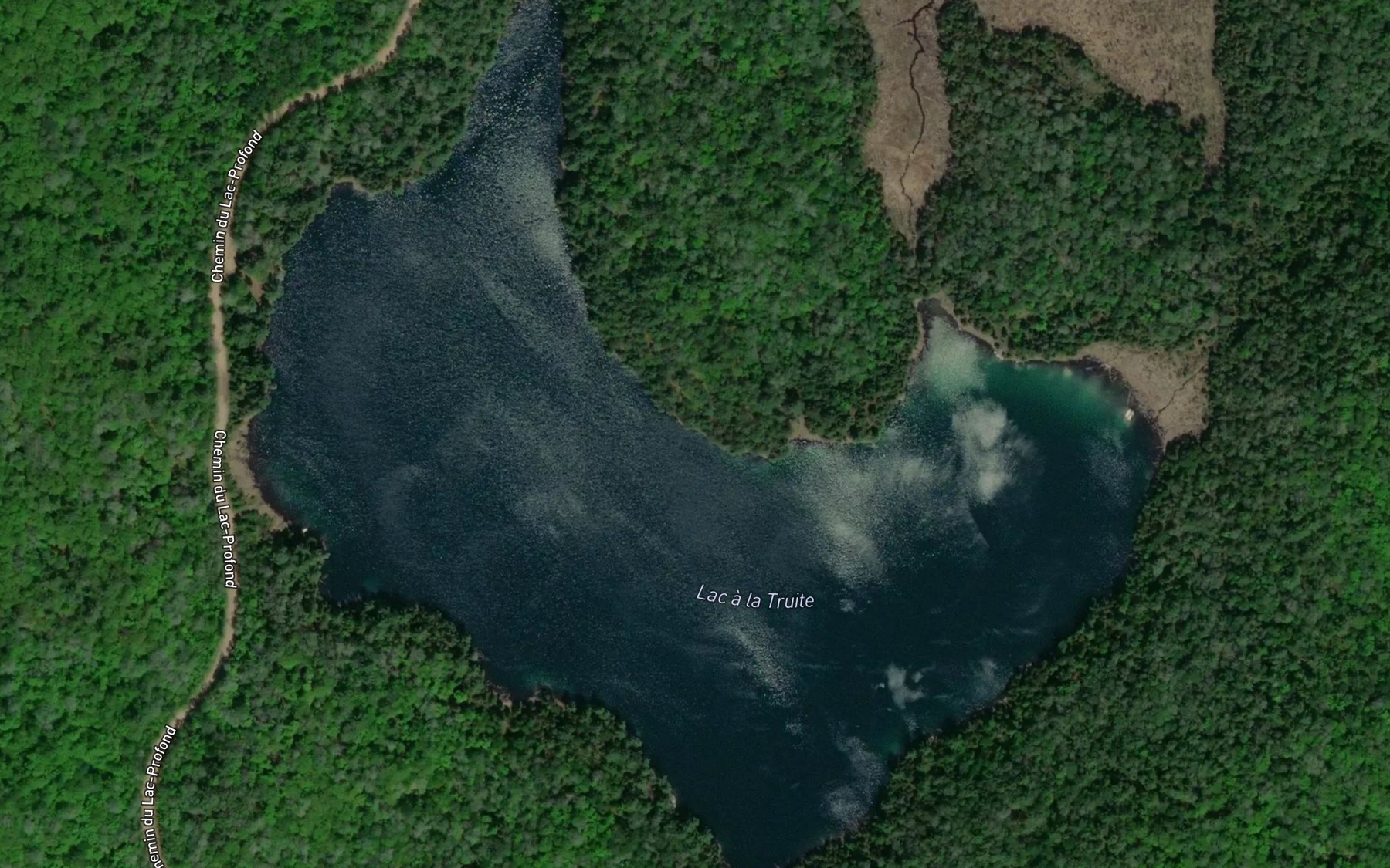 Satellite map of the Lac a la Truite