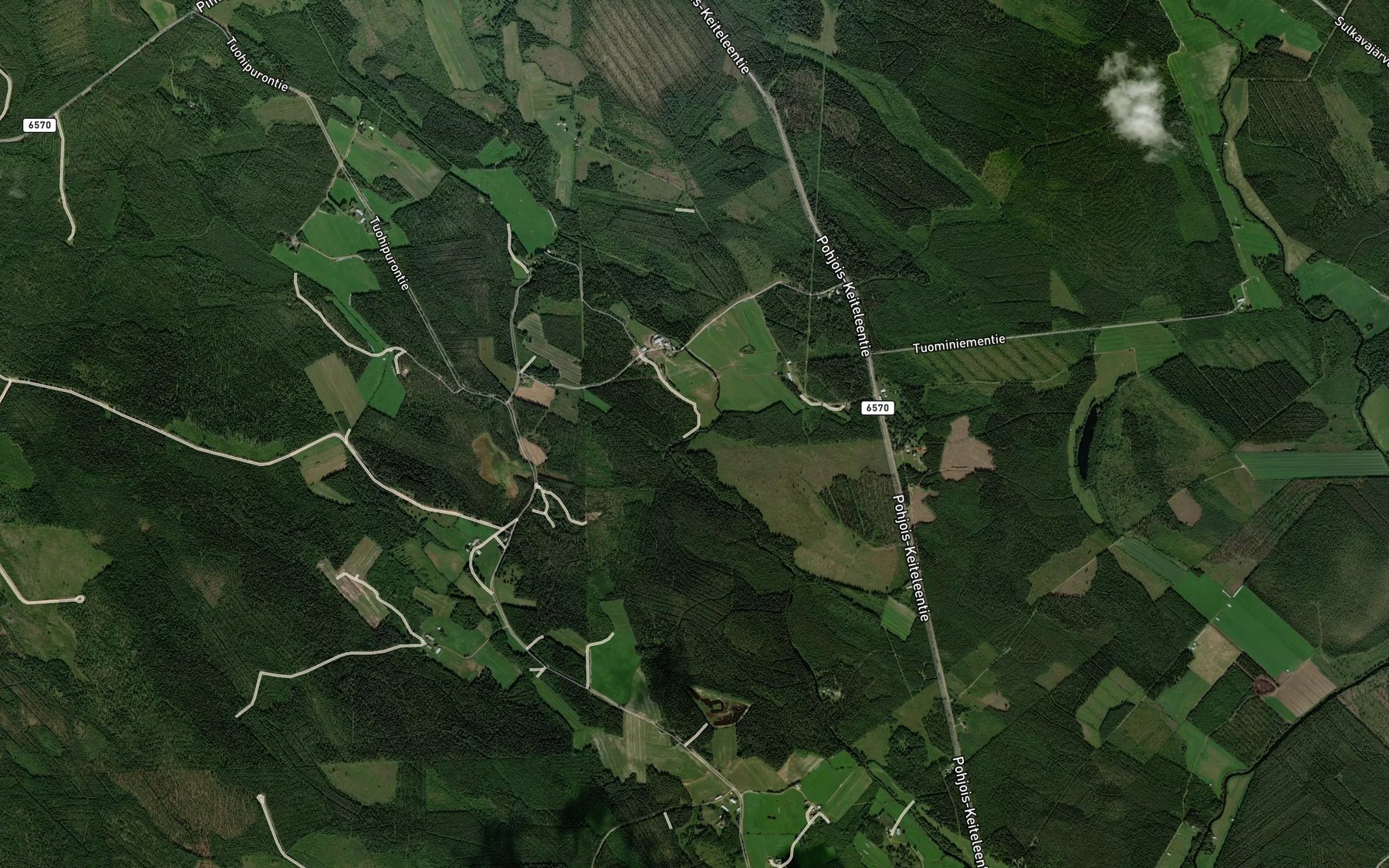 Satellite map of the Kiertokoski