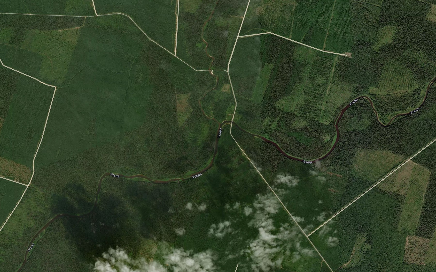 Satellite map of the Bol'shaya Yaz'