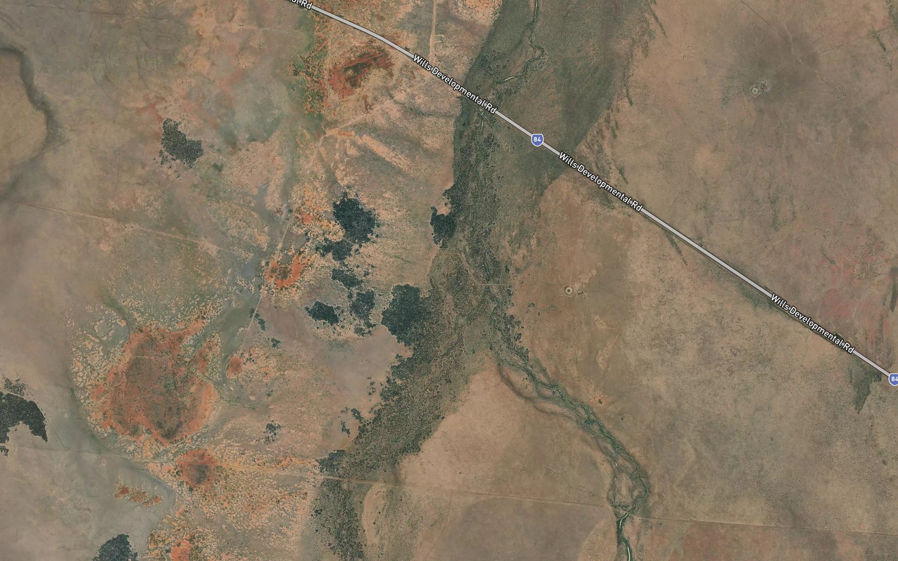 Satellite map of the Ibis Creek