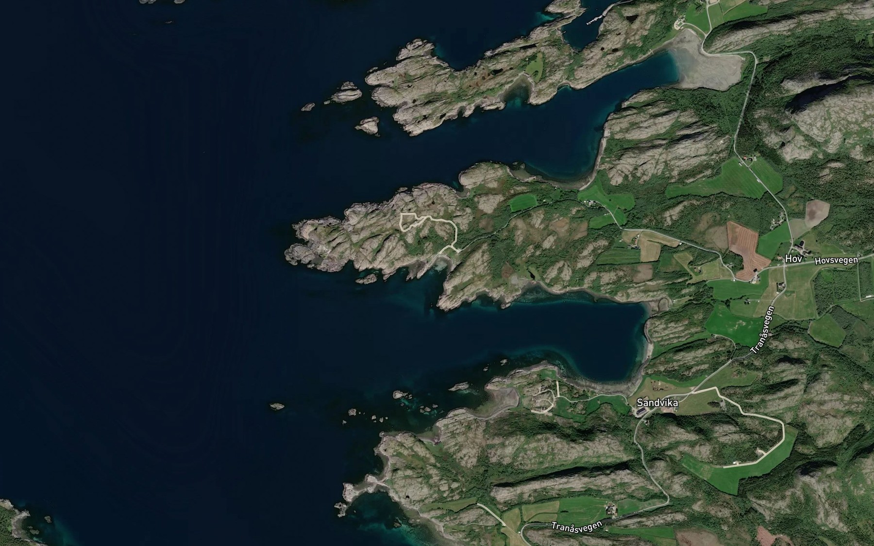 Satellite map of the Raekkavika