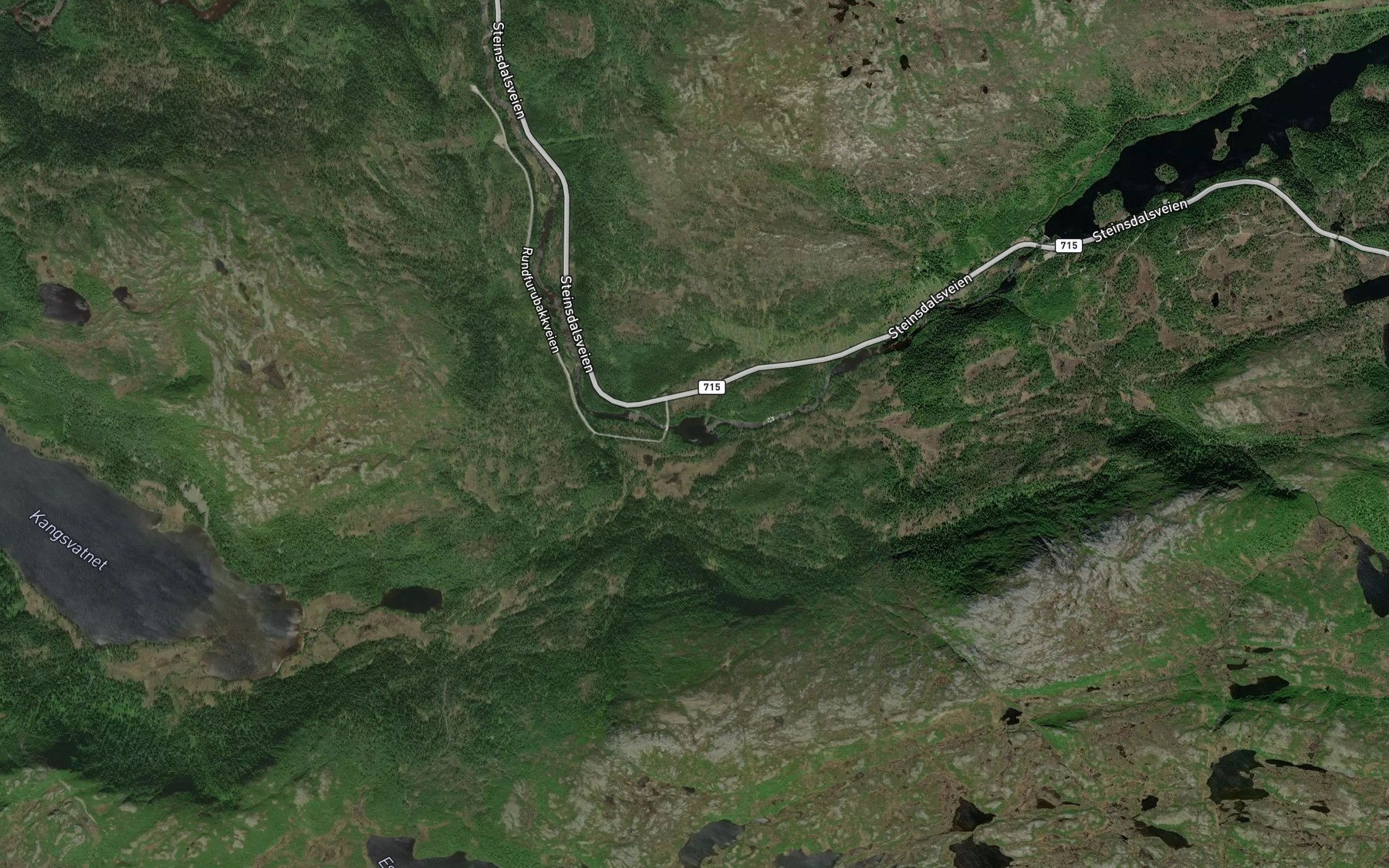 Satellite map of the Rundforrubakktjonna