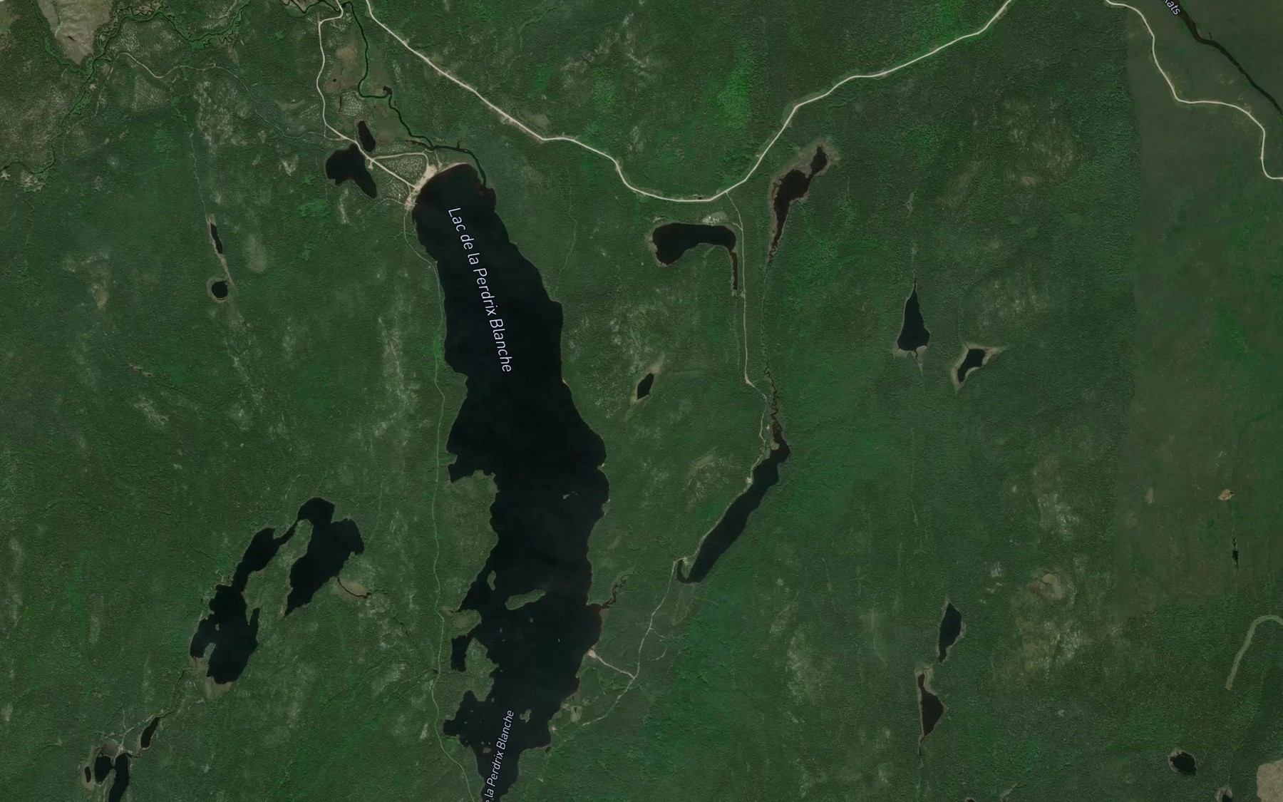 Satellite map of the Lac du Comble