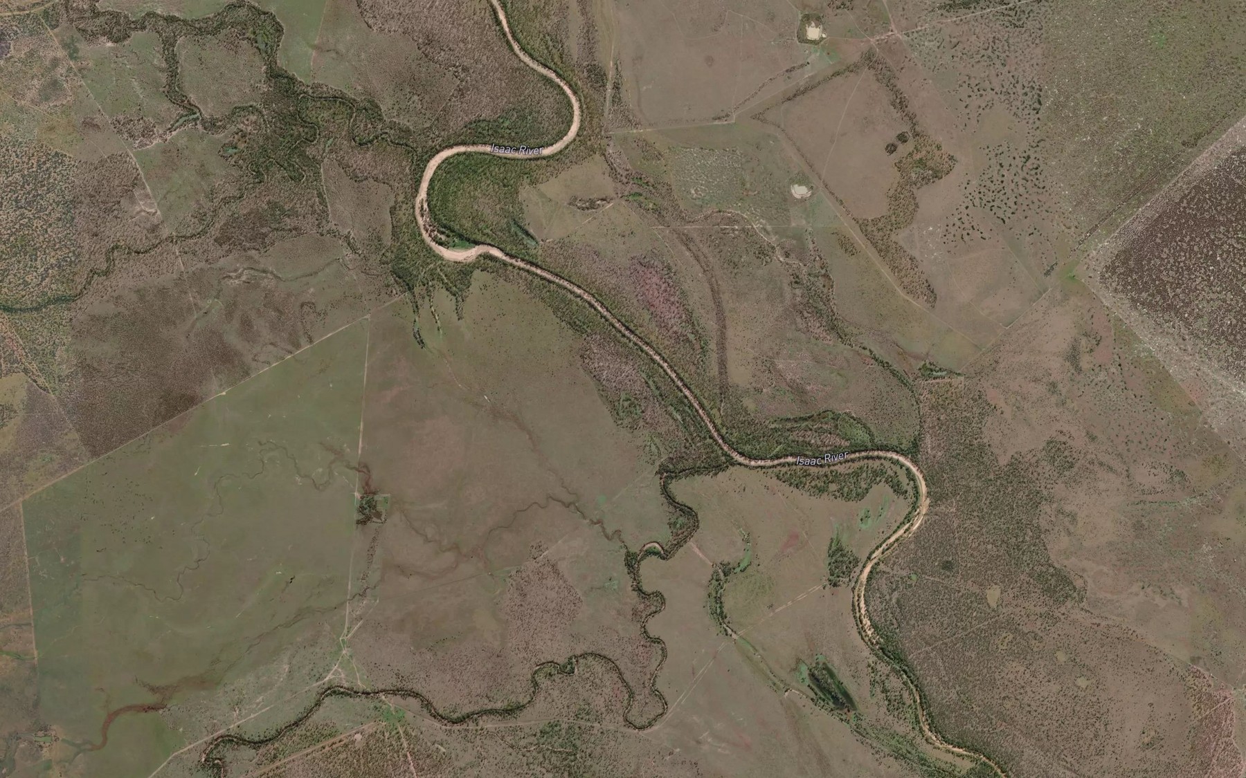 Satellite map of the Phillips Creek