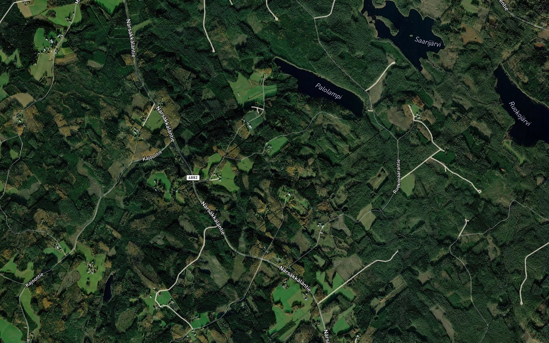 Satellite map of the Pylsy