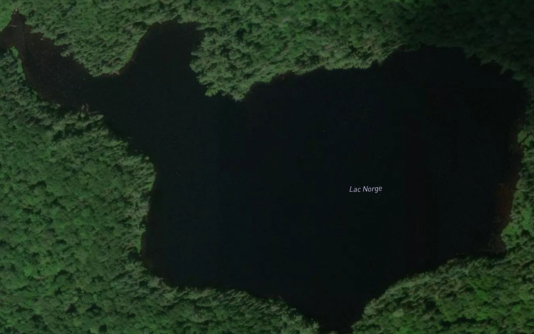 Satellite map of the Lac Norge