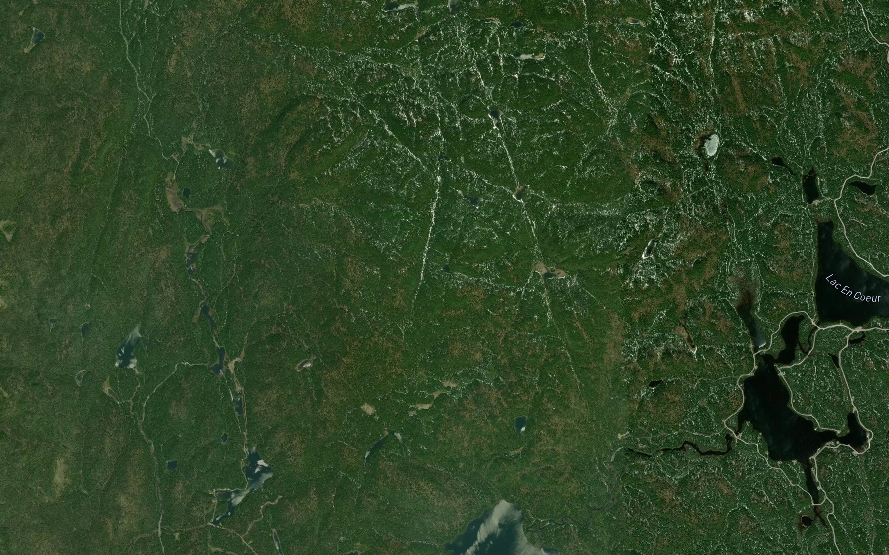 Satellite map of the Lac Nando