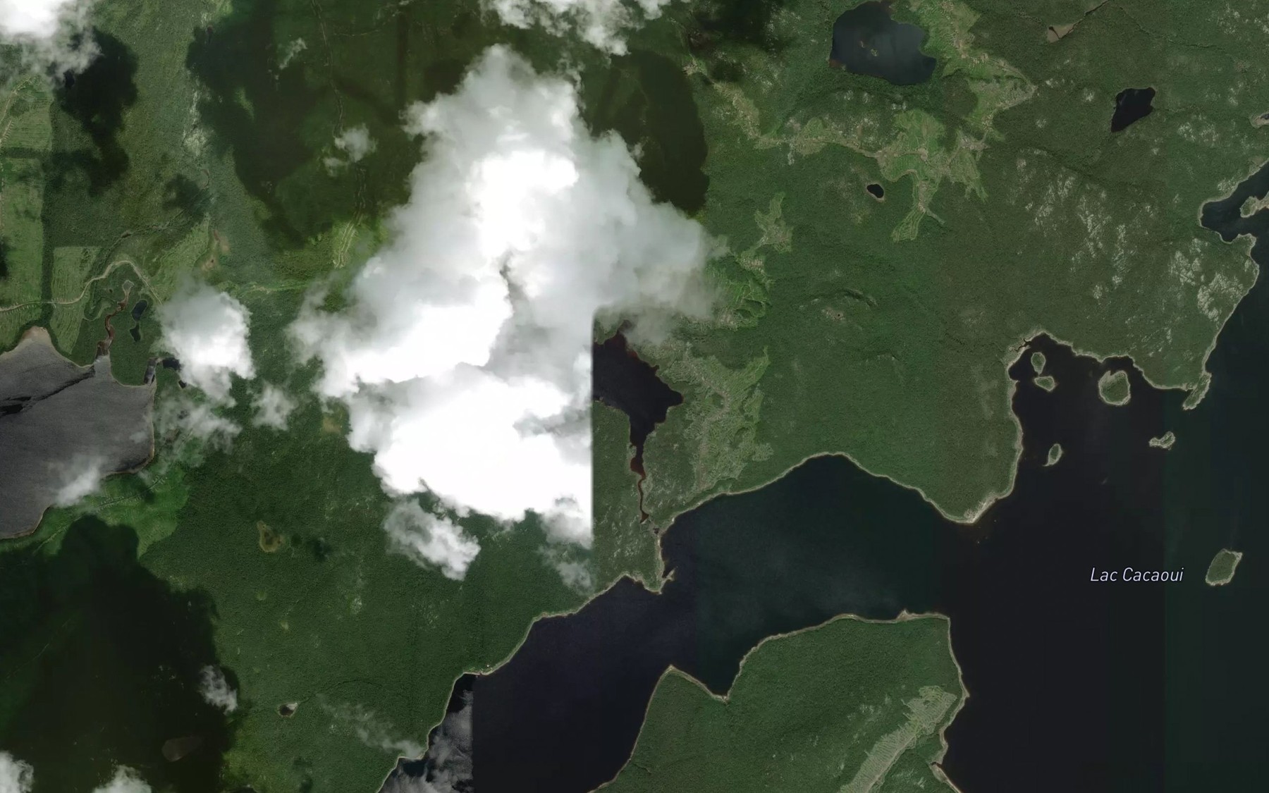 Satellite map of the Lac Troue