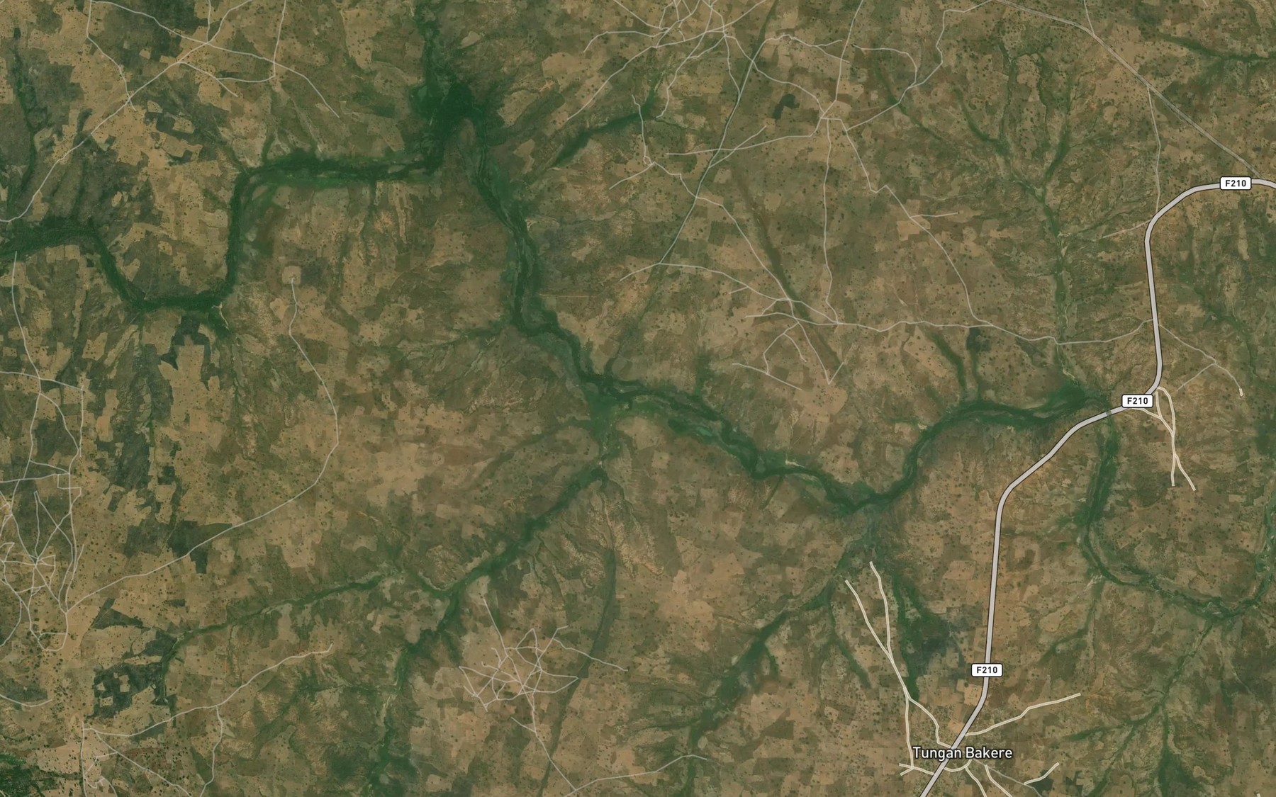 Satellite map of the River Damu