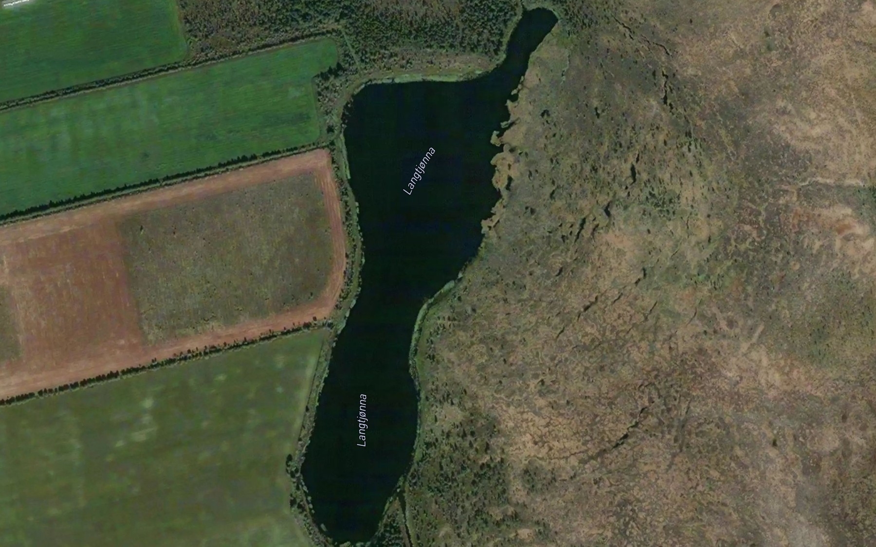 Satellite map of the Milskifttjorna