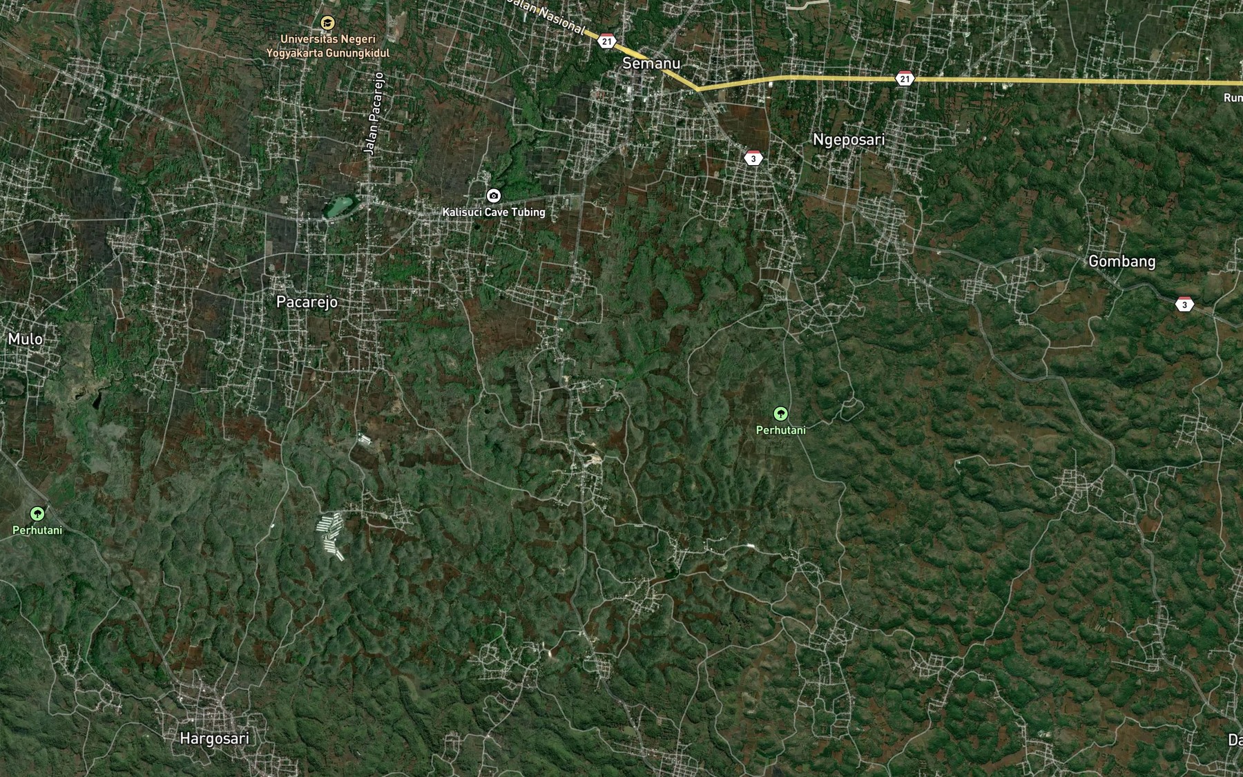 Satellite map of the Telaga Ceblok