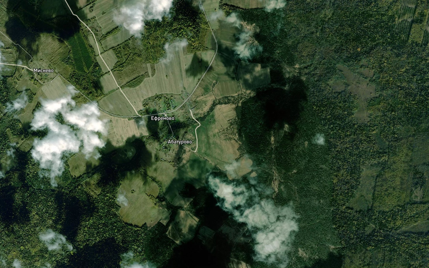Satellite map of the Abaturovo