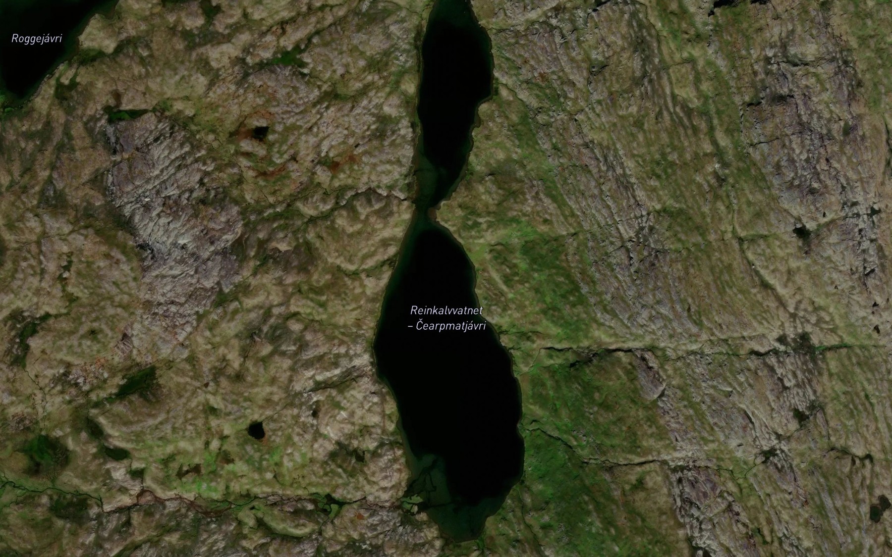 Satellite map of the Caerbmatjavri
