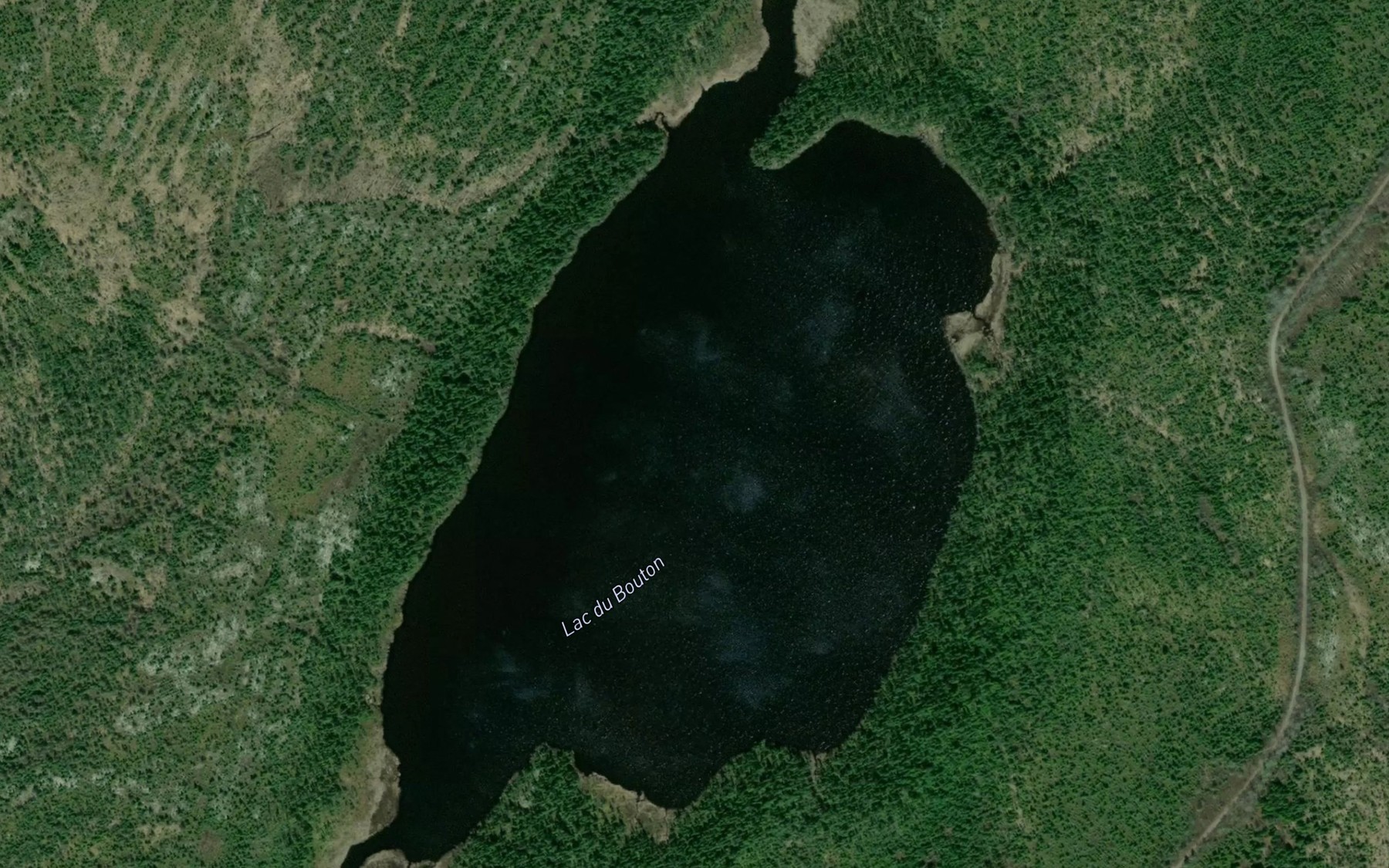 Satellite map of the Lac du Bouton