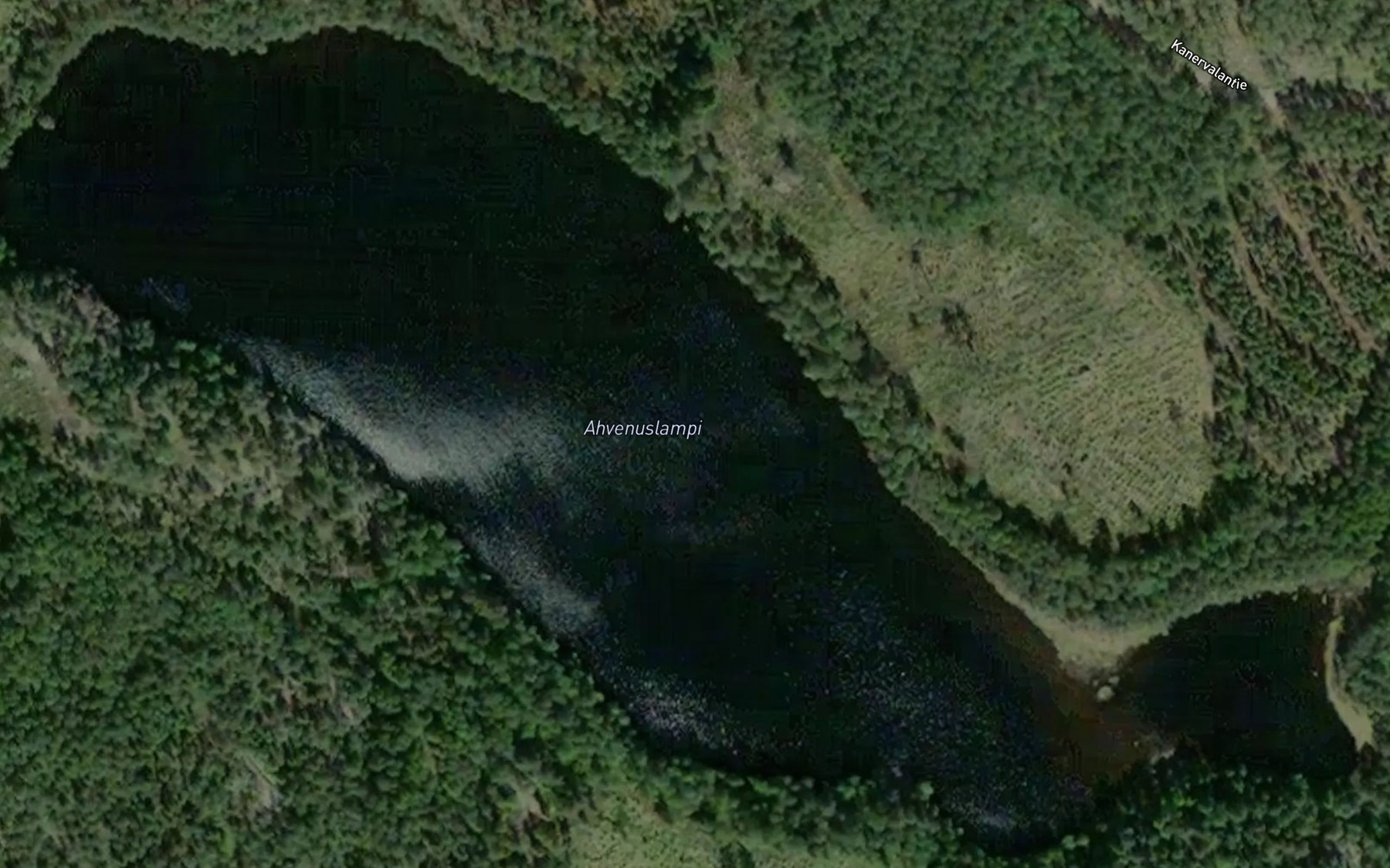 Satellite map of the Ahvenuslampi