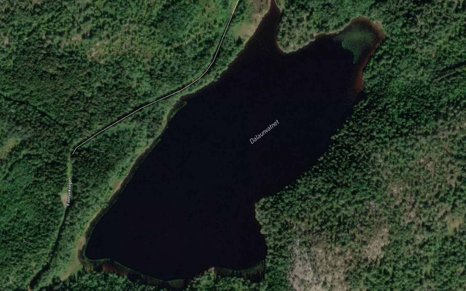 Satellite map of the Dalaunvatnet