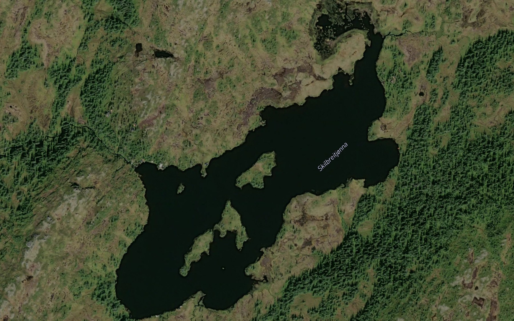 Satellite map of the Skilbreitjorna