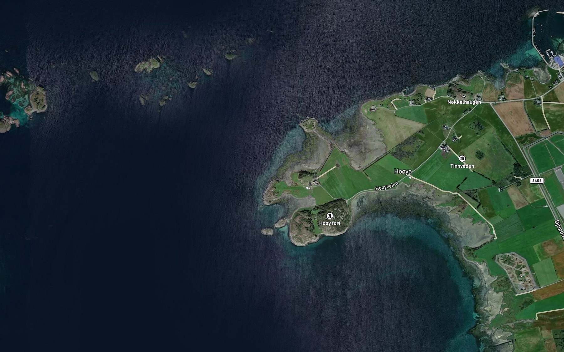 Satellite map of the Gjesebukta