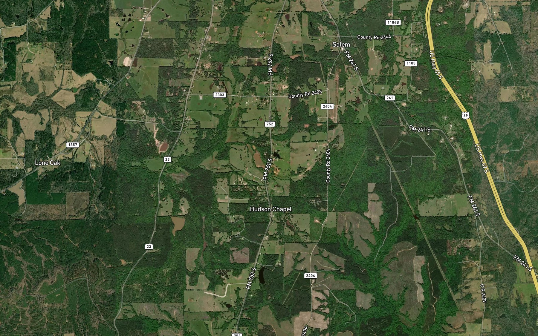 Satellite map of the McCann Spring