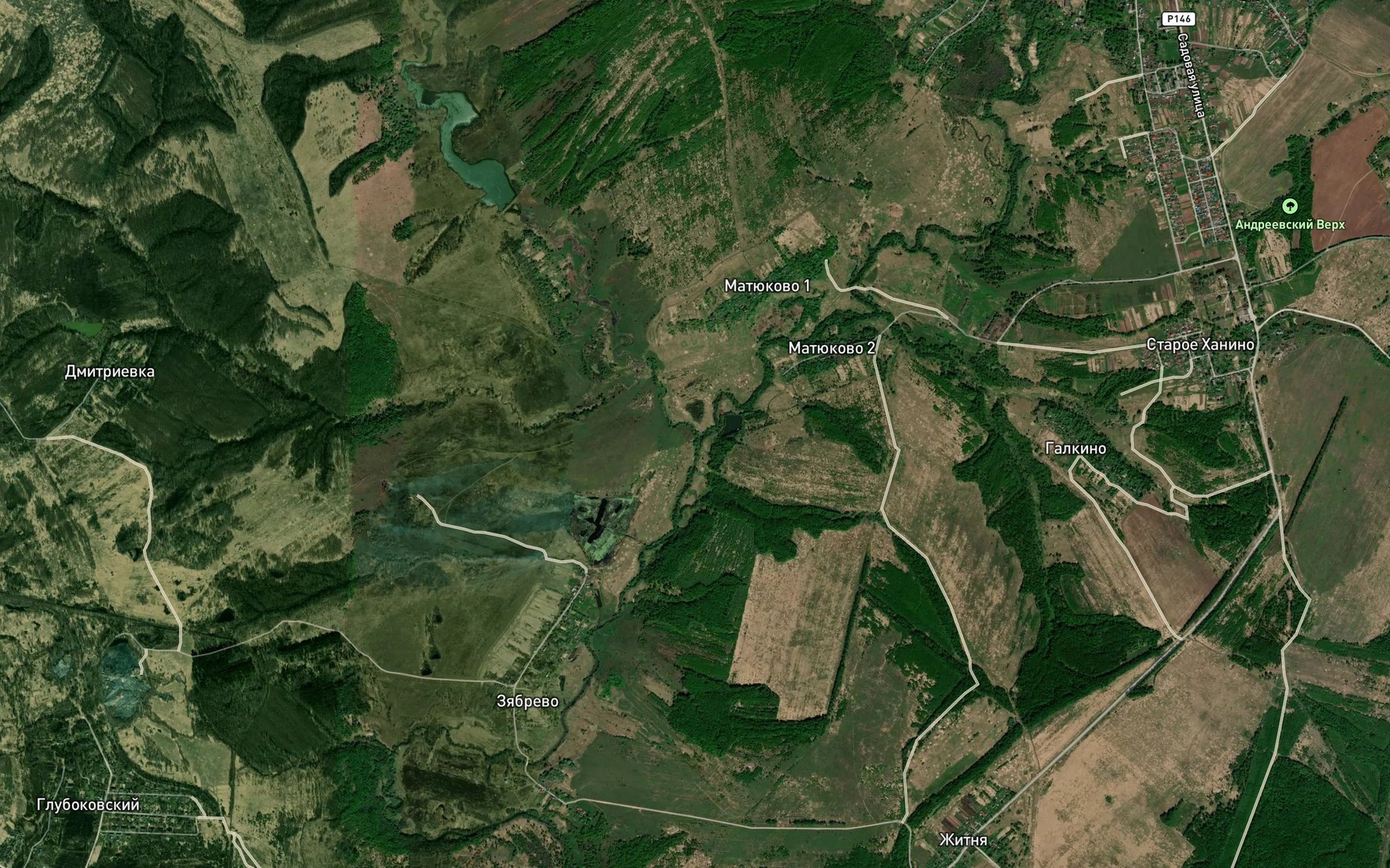 Satellite map of the Vyprinka