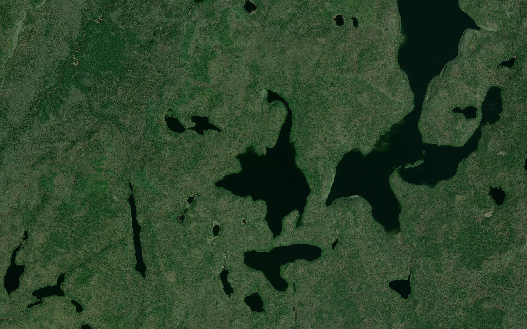 Satellite map of the Morgan Lake