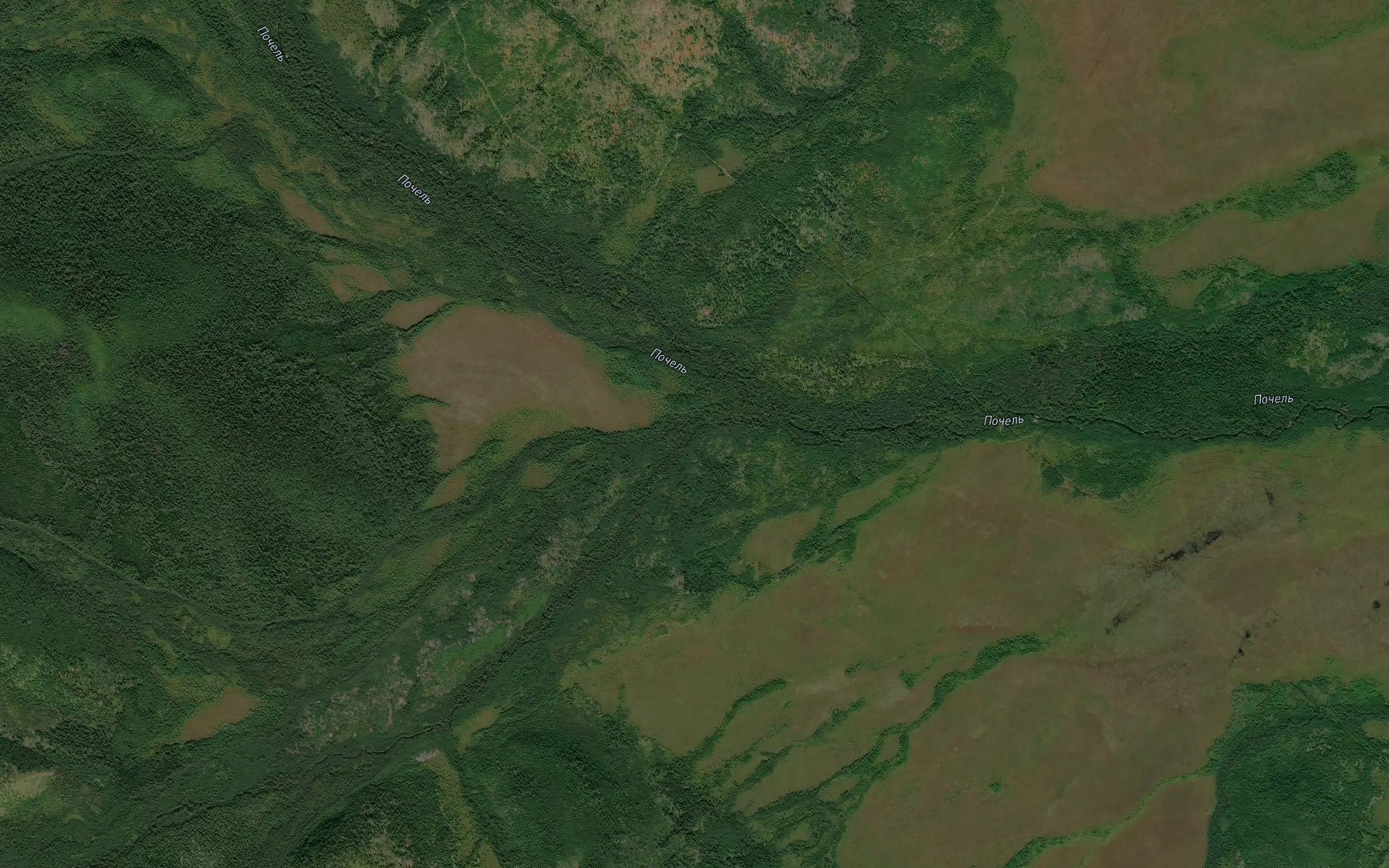 Satellite map of the Yanvarskiy