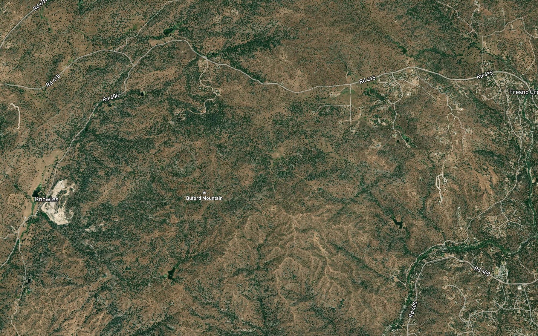 Satellite map of the Rogers Spring
