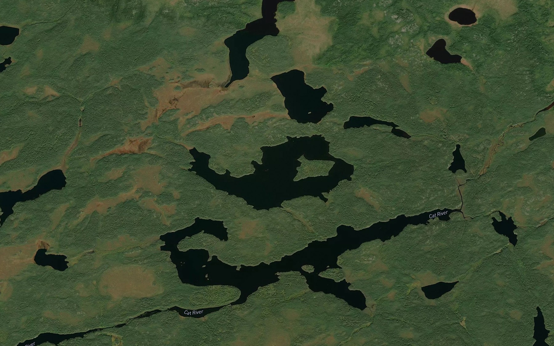 Satellite map of the Keyuk Lake