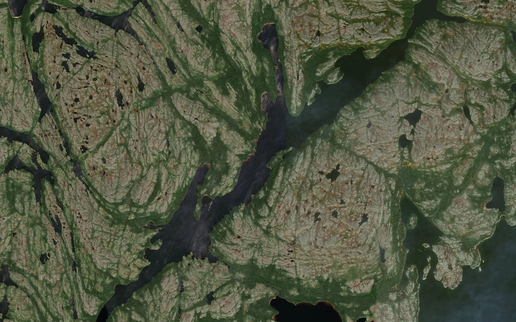 Satellite map of the Lac du Chevreuil