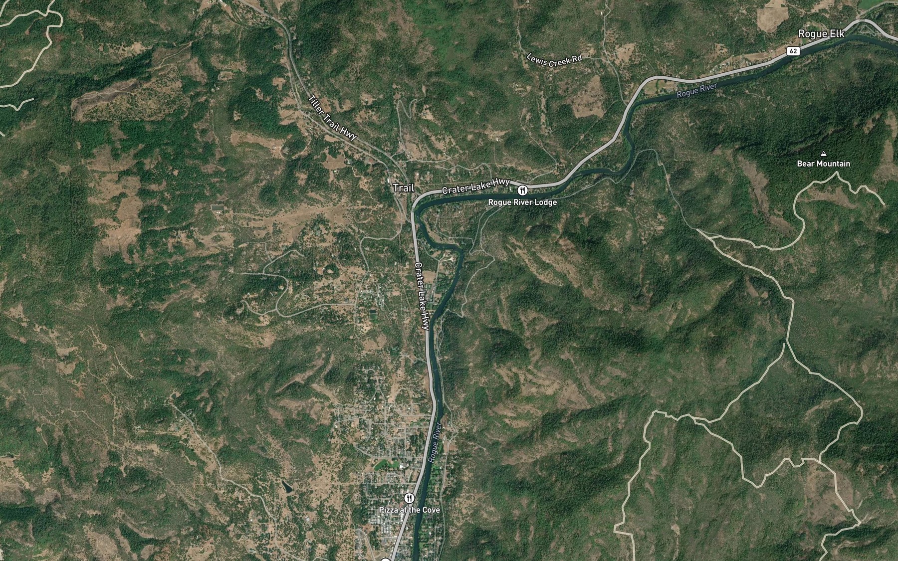 Satellite map of the Boil Hole