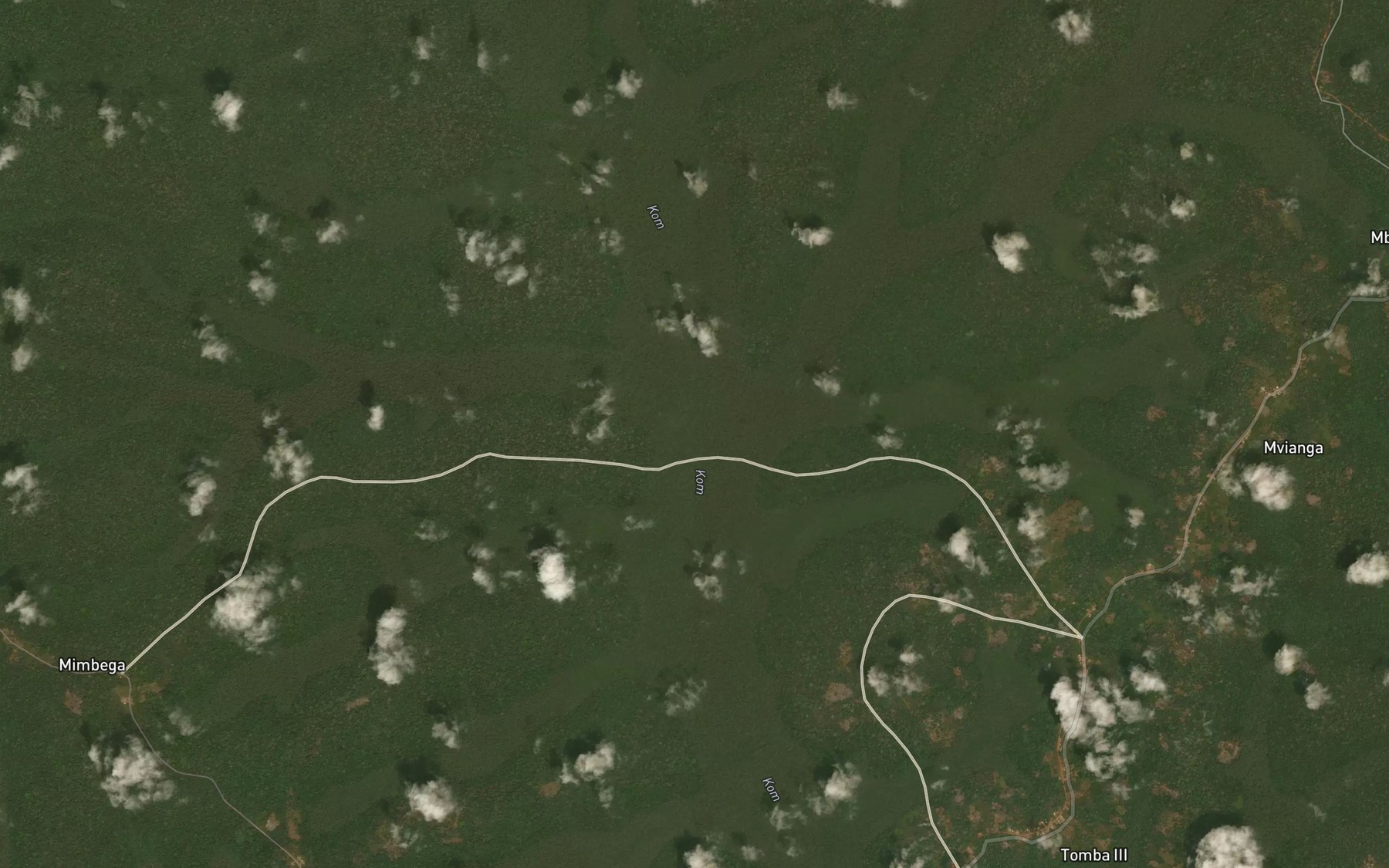 Satellite map of the Zemvungue