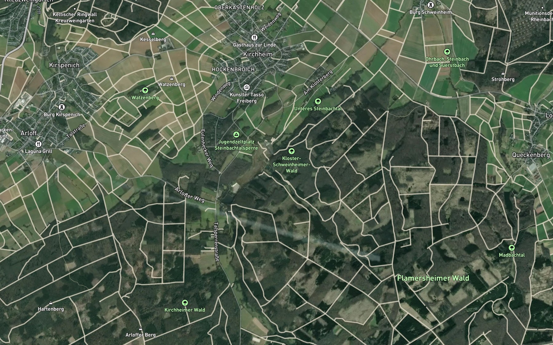 Satellite map of the Treuenbach