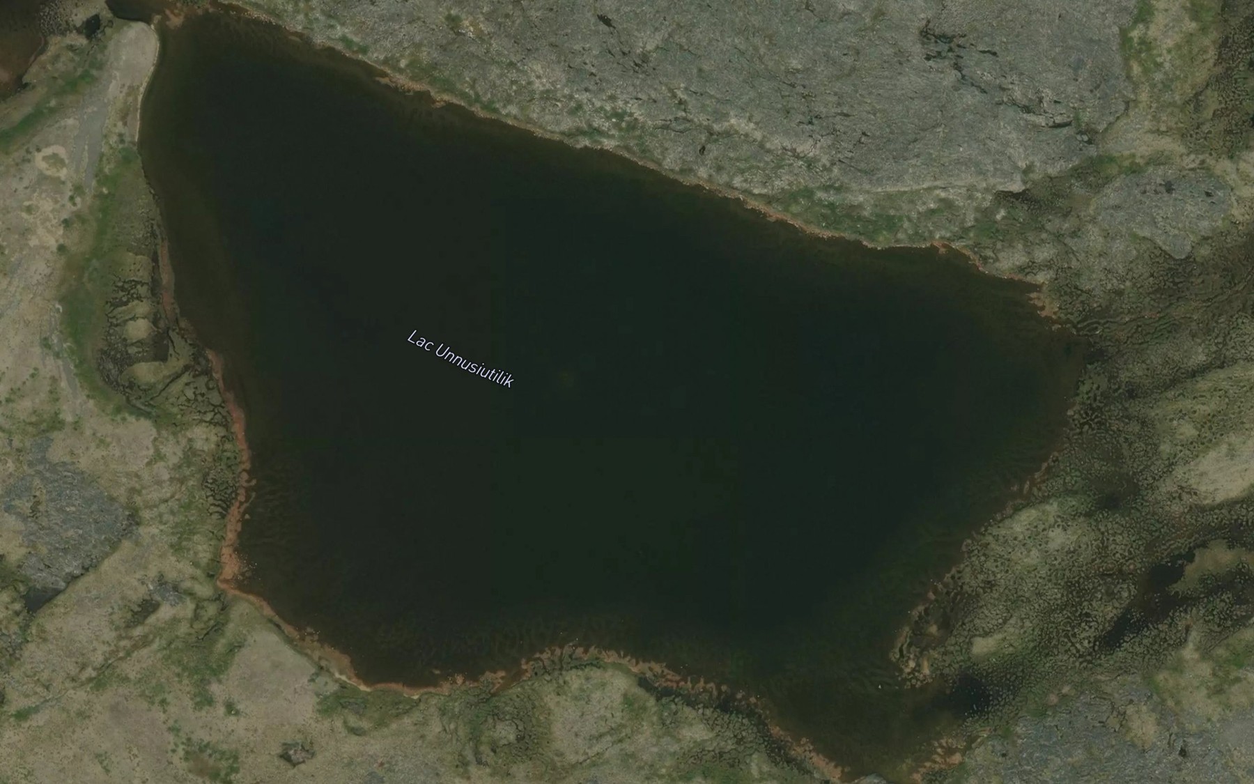 Satellite map of the Lac Unnusiutilik